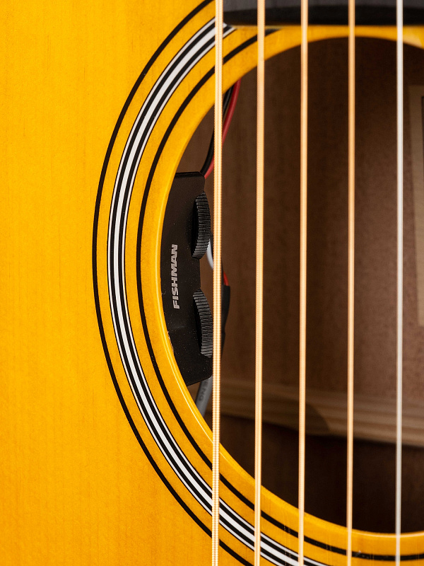 Фото L300VF-NAT Luce Series Электро-акустическая гитара, цвет натуральный, Cort