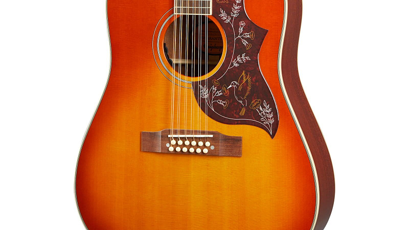 Фото EPIPHONE Hummingbird 12-String Aged Cherry Sunburst