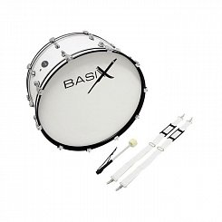 Маршевый бас-барабан BASIX 24 x 10 (белый)
