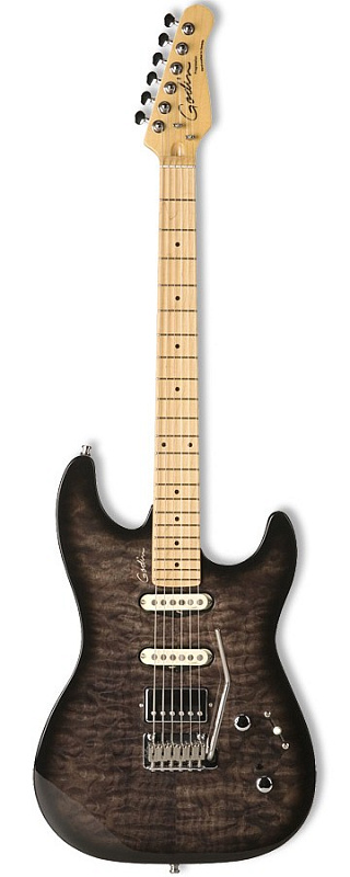 Фото Godin PROGRESSION BOUTIQUE Trans Black Quilted Электрогитара