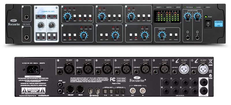 Фото Звуковая карта FOCUSRITE Liquid Saffire 56 Firewire