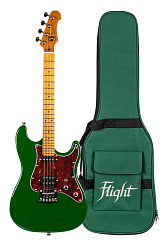 Электроукулеле баритон FLIGHT Pathfinder Baritone BRG, зелёный