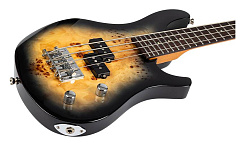 Уменьшенная бас-гитара FLIGHT Mini Bass PBR, коричневый