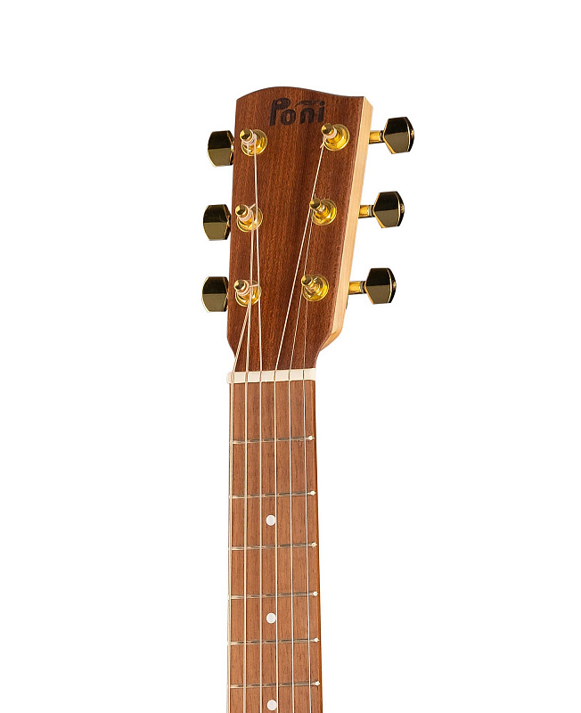 TR3-3 Гитара электро-акустическая, трэвел, сапеле, Poni в магазине Music-Hummer
