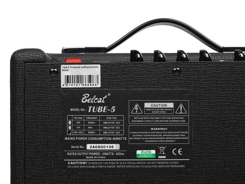 Фото Гитарный комбоусилитель Belcat Tube-5 