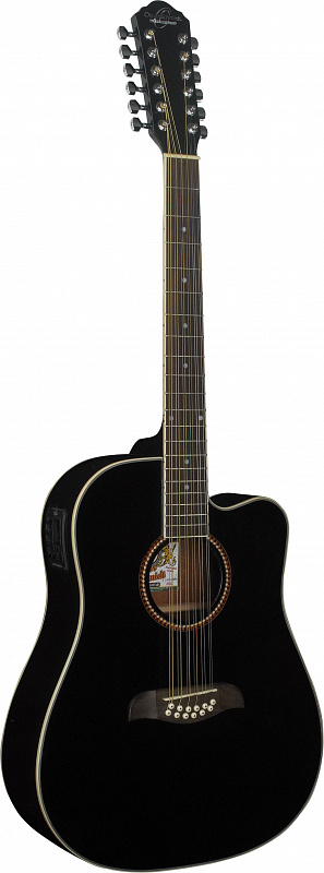 Oscar Schmidt OD312CE B  Электроакустическая гитара 12 струнная в магазине Music-Hummer