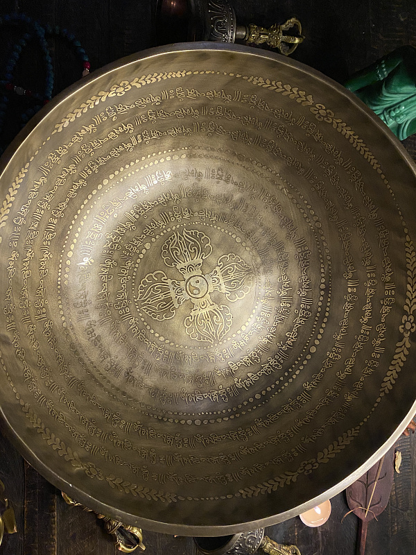 Фото Поющая чаша кованная Ething Carving - SBEC 35 