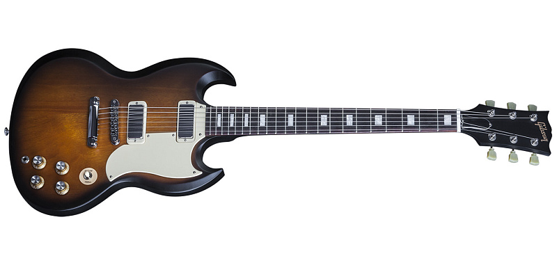 Фото GIBSON SG Special 2016 T Satin Vintage Sunburst электрогитара, цвет - винтажный санбёрст (матовый), фурнитура - хром