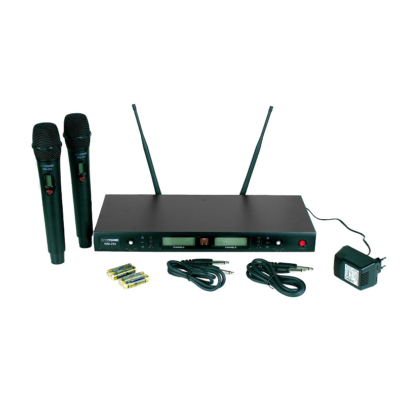 Фото Беспроводная радиосистема с двумя ручными микрофонами INVOTONE WM-252