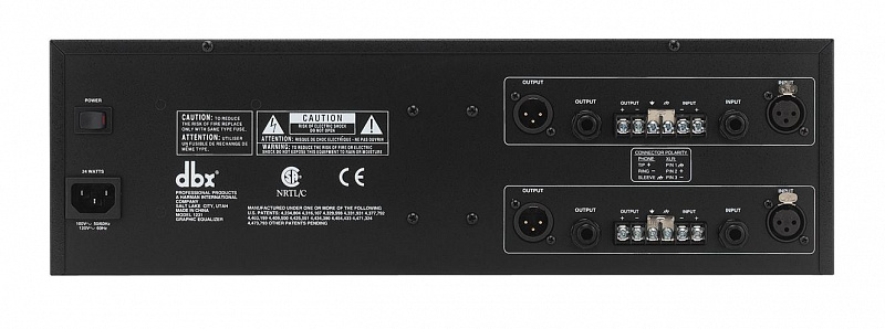 DBX 1231-EU 2-канальный 1/3 октавный графический эквалайзер в магазине Music-Hummer