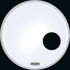 Evans BD22RSW(O) EQ3 Resonant White 22" Передний пластик для бас барабана с отверстием
