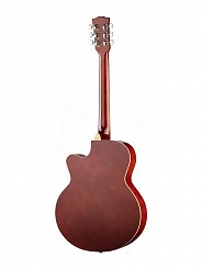 Акустическая гитара, с вырезом, цвет натуральный Caraya F521-N