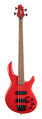 Бас-гитара Cort C4-Deluxe-CRD Artisan Series, красная