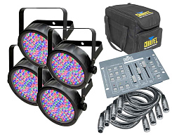 CHAUVET Slim Pack 56 Комплект из 4 прожекторов, пульта, сумки и 4 кабелей