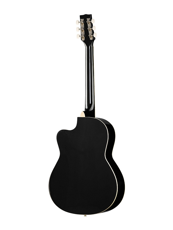 Акустическая гитара, с вырезом, черная Caraya C901T-BK в магазине Music-Hummer