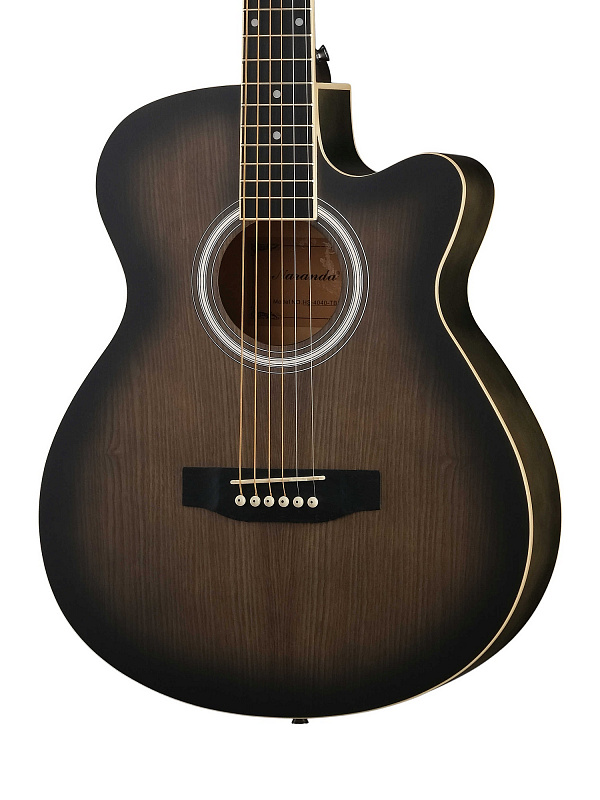 HS-4040-TBS Акустическая гитара, с вырезом, коричневый санберст, Naranda в магазине Music-Hummer