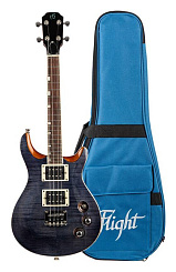 Электроукулеле тенор FLIGHT Vanguard Tenor TBK, чёрный