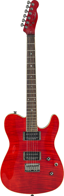 Фото Электрогитара FENDER SPECIAL EDITION CUSTOM TELECASTER RW HH CRIMSON RED TRANSPARENT