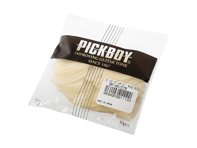 Фото Медиаторы Pickboy GP-40/075 Celluloid Vintage Classic Luminous