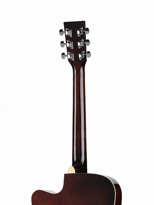 Акустическая гитара, с вырезом, санберст Caraya F601-BS в магазине Music-Hummer