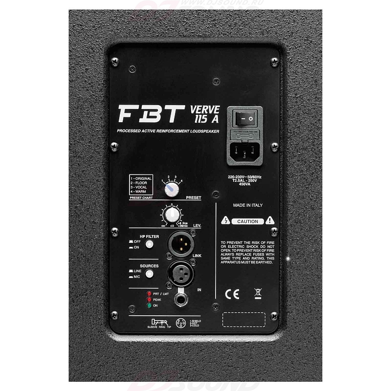 FBT Verve 115A - двухполосная активная акустическая система, 500 Вт  в магазине Music-Hummer