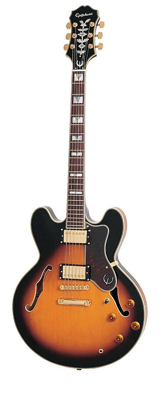 Фото Электрогитара EPIPHONE SHERATON II VINTAGE SUNBURST GOLD