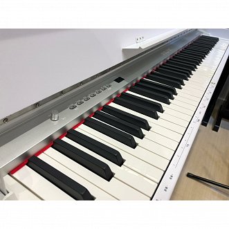 Цифровое пианино на стойке с педалями Nux Cherub WK-310-White, белое в магазине Music-Hummer