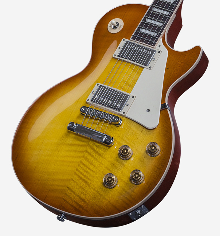 Фото GIBSONLP Traditional Premium Finish 2016 T Light Burst электрогитара, цвет - светлый санбёрст, Премиум отделка, фурнитура - хром