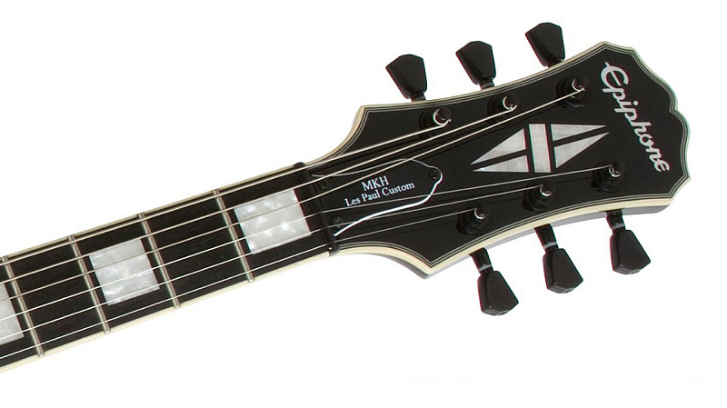 Фото EPIPHONE LTD MATT HEAFY SIGNATURE LES PAUL CUSTOM-7 EBONY семиструнная электрогитара