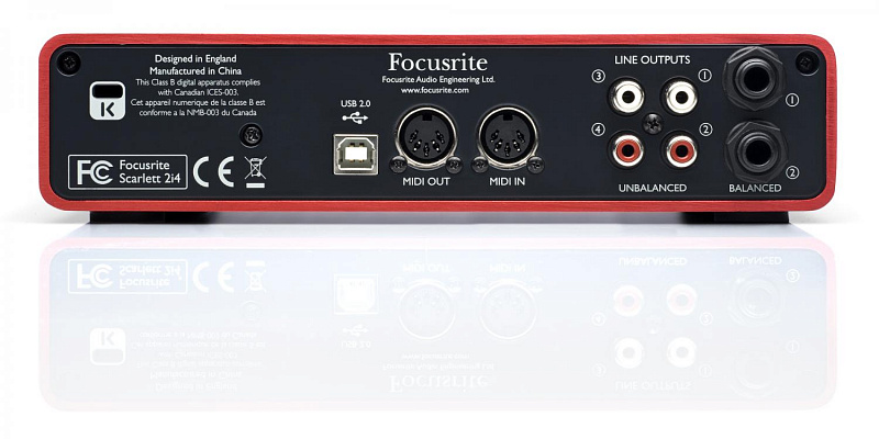 Звуковая карта FOCUSRITE Scarlett 2i4 2nd Gen USB в магазине Music-Hummer
