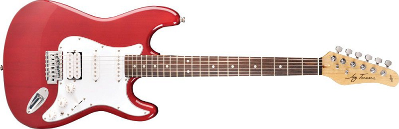 Фото Jay Turser JT-301 TR  электрогитара Fat Strat, Trans Red