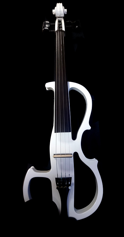Фото Белая электроскрипка Violin 5K 4/4  
