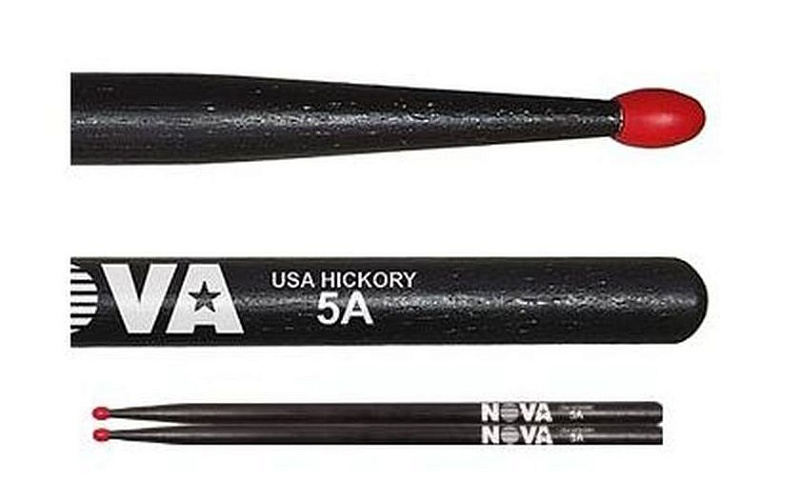 Фото Vic Firth N5ANB  палки, орех, нейлоновый наконечник, чёрные