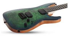 Электрогитара Schecter C-7 PRO AQB, бирюзовый берст