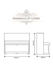 Пианино Middleford UP-123WA