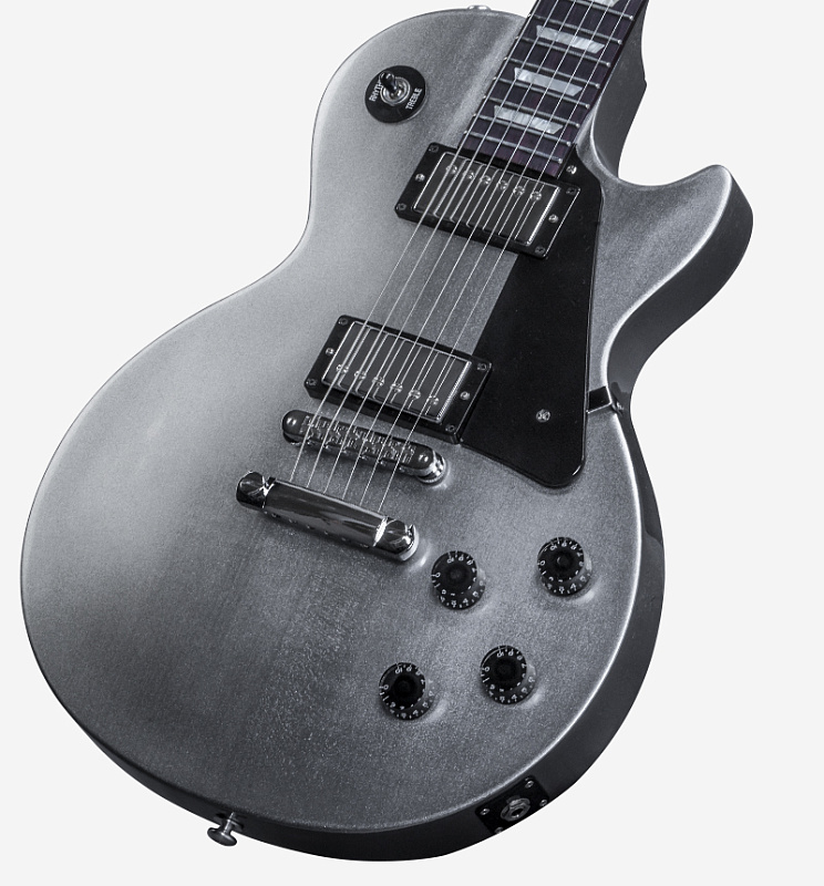 Фото GIBSON LP Studio 2016 T Silver Pearl электрогитара, цвет - серебряный, фурнитура - хром