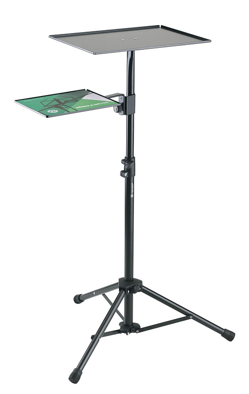 Фото K&M 12150-000-55  напольная стойка для ноутбука с полкой для мыши, высота 1210 мм