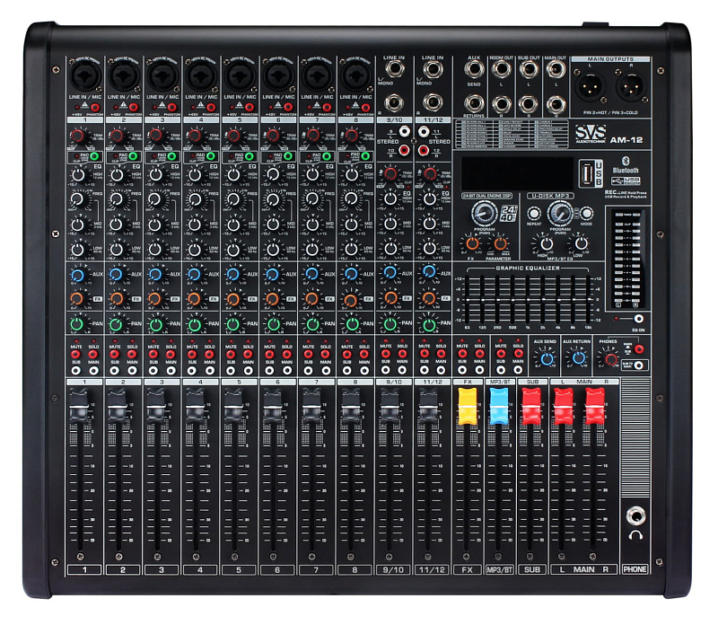 Фото Микшерный пульт аналоговый SVS Audiotechnik AM-12