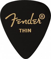 FENDER 351 Shape Premium Picks Thin Black 12 Count