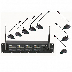 Многоканальная радиосистема, 8 головных микрофонов OPUS 808HS 2022