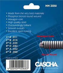 Комплект струн для акустической гитары Cascha HH-2051