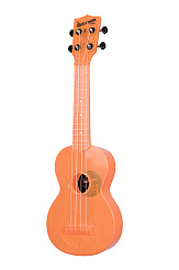 WATERMAN by KALA KA-SWF-OR Waterman Fluorescent Orange, Soprano Ukulele