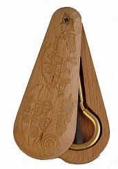 Деревянный футляр с крышкой для варганов Мозеръ VB-7