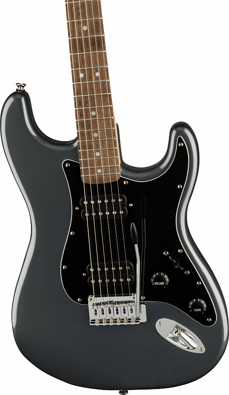 FENDER SQUIER Affinity 2021 Stratocaster HH LRL Charcoal Frost Metallic в магазине Music-Hummer