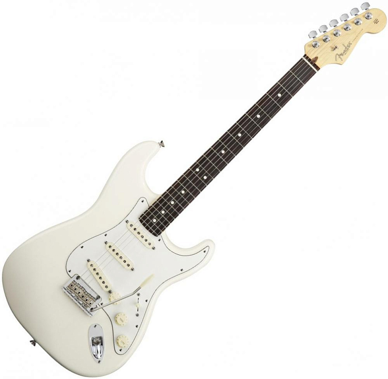 Фото Электрогитара FENDER AMERICAN STANDARD STRATOCASTER 2012 RW OLYMPIC WHITE