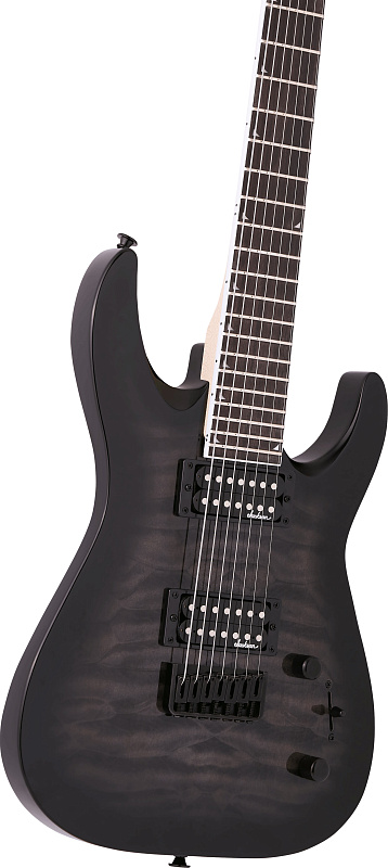 Фото Электрогитара JACKSON JS22Q-7 Dinky DKA HT Transparent Black Burst