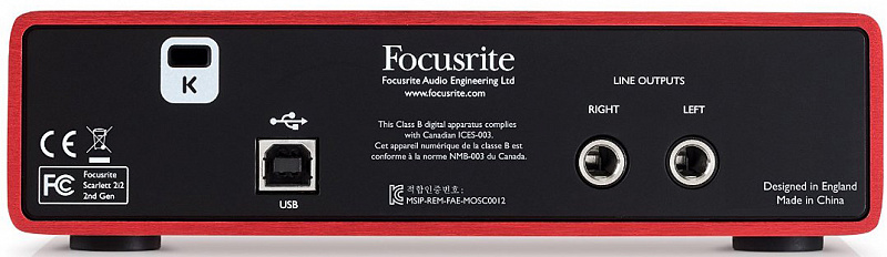 FOCUSRITE Scarlett 2i2 2nd Gen USB аудио интерфейс в магазине Music-Hummer