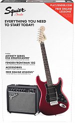 Squier Affinity Series™ Stratocaster® HSS Pack, Laurel Fingerboard, Candy Apple Red, Gig Bag, 15G - 230V EU