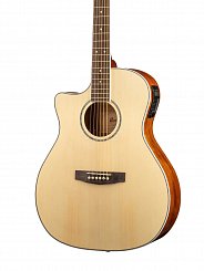GA-MEDX-LH-OP Grand Regal Series Электро-акустическая гитара, с вырезом,леворукая, натуральный, Cort