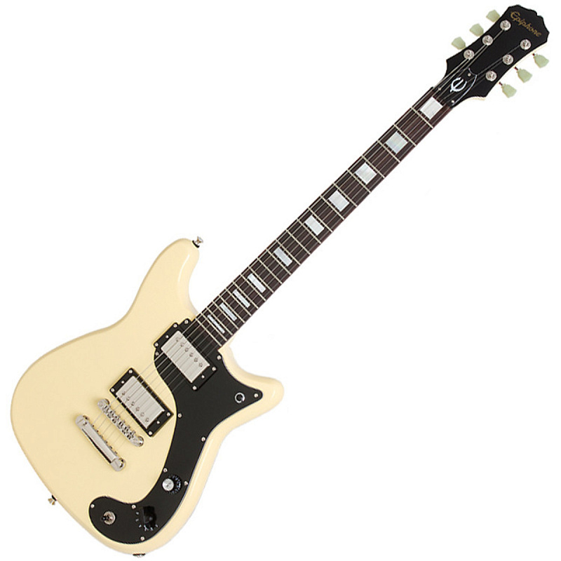 Фото EPIPHONE WILSHIRE PHANT-O-MATIC ANTIQUE IVORY электрогитара с чехлом